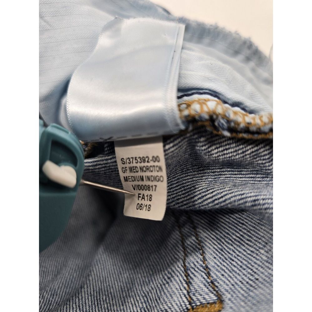 Gap Jeans Women's 25 Blue Medium Wash Best Girlfriend EST. 1969 DENIM FRAYED - Picture 9 of 11